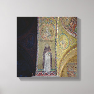St. Dominic and St. Nicholas, mosaic in the atrium Canvas Print