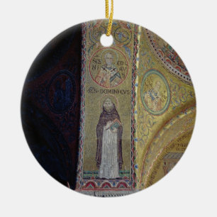 St. Dominic and St. Nicholas, mosaic in the atrium Ceramic Tree Decoration