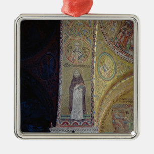St. Dominic and St. Nicholas, mosaic in the atrium Metal Tree Decoration