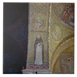 St. Dominic and St. Nicholas, mosaic in the atrium Tile
