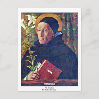 St. Dominic By Bellini Giovanni Postcard