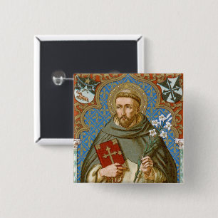 St. Dominic de Guzman (BK 011) 15 Cm Square Badge