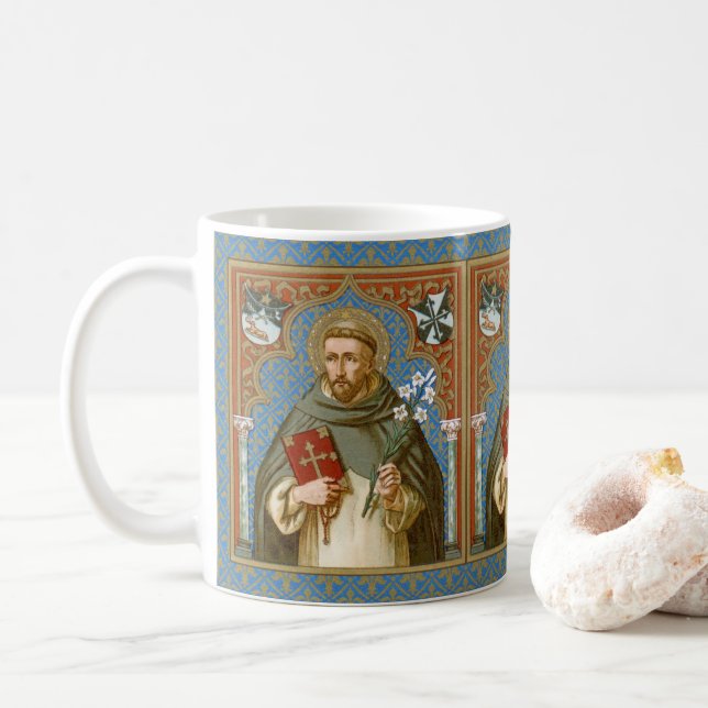 St. Dominic de Guzman (BK 011) Coffee Mug 3a (With Donut)
