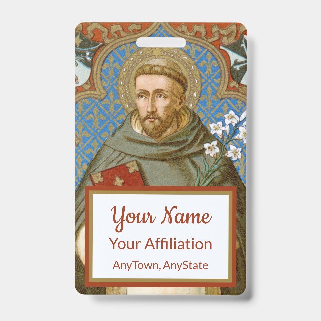 St. Dominic de Guzman (BK 011) ID Badge (Front)