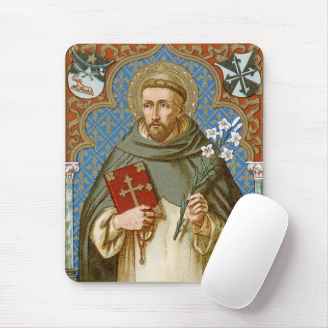 St. Dominic de Guzman (BK 011) Mouse Mat (With Mouse)