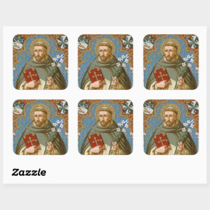 St. Dominic de Guzman (BK 011) Square Sticker