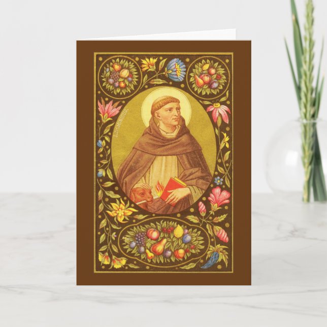 St Dominic de Guzman (PM 02) Blank Greeting Card (Front)