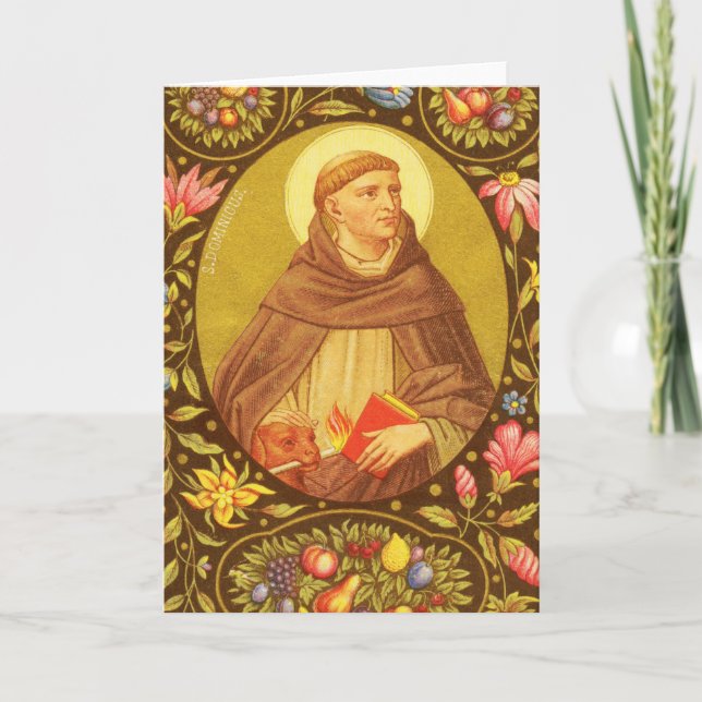 St Dominic de Guzman (PM 02) Blank Greeting Card (Front)