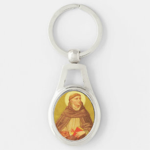 St. Dominic de Guzman (PM 02) Oval Metal Key Ring