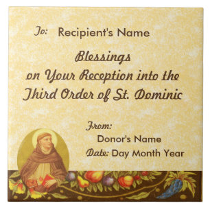 St. Dominic de Guzman (PM 02) Tile