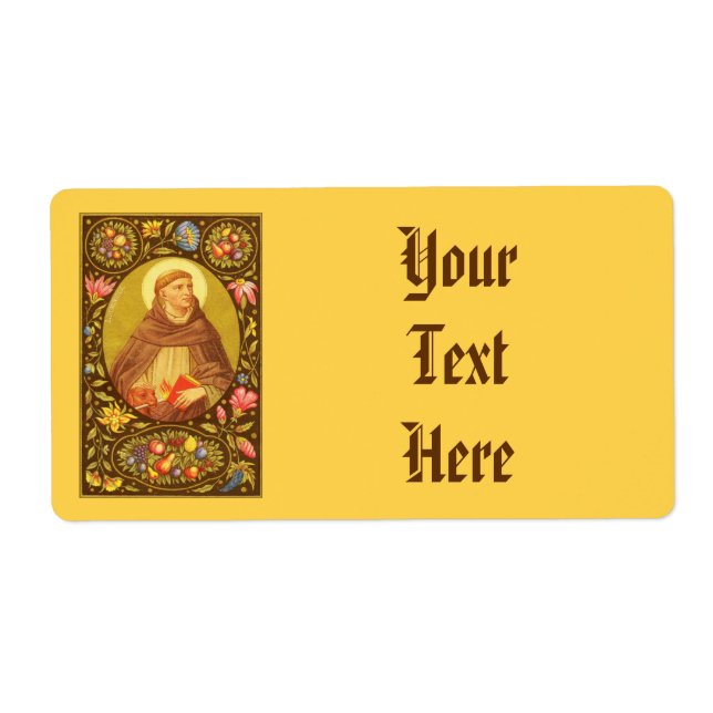 St. Dominic de Guzman (PM 02) Wide NBMP Label 3c (Front)