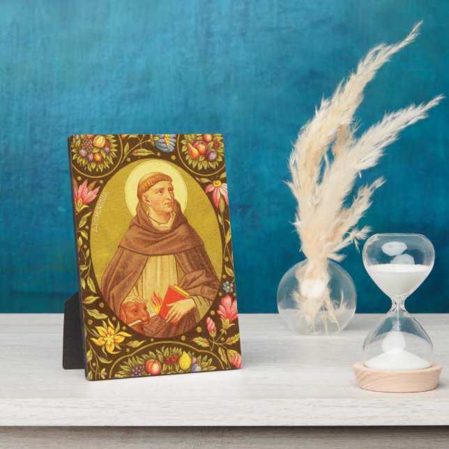 St. Dominic (PM 02) 5"x7" Plaque 2 with Easel (Side)