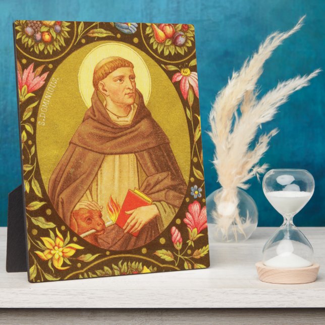 St. Dominic (PM 02) 8"x10" Plaque 2 With Easel (Side)