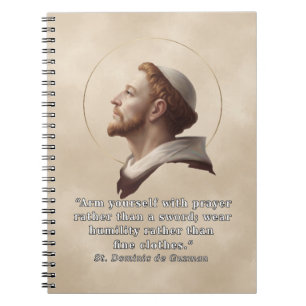 St. Dominic Prayer Quote Catholic Saint Faith Notebook