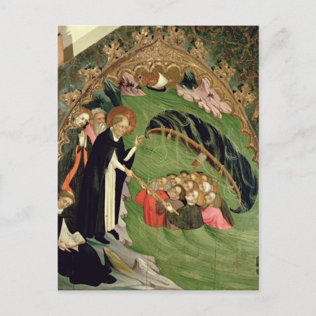 St. Dominic Rescuing Shipwrecked Postcard (Front)