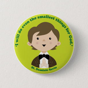 St. Dominic Savio 6 Cm Round Badge