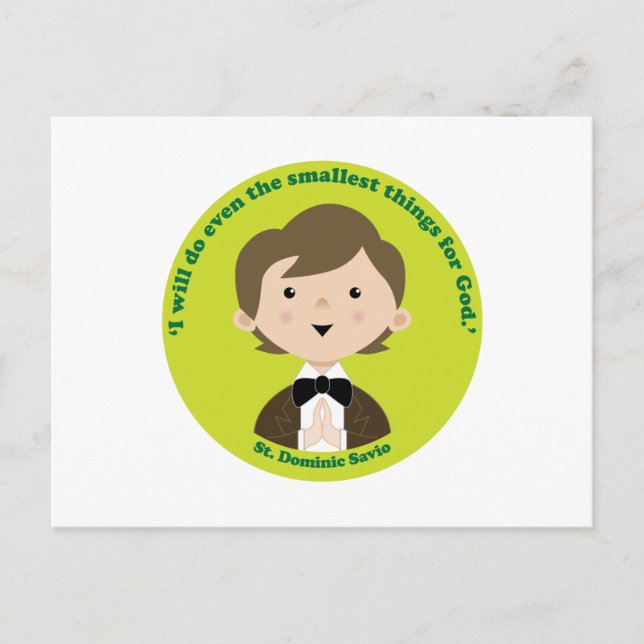 St. Dominic Savio Postcard (Front)