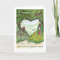 St Dwynwen's Day Card, Welsh Greeting
