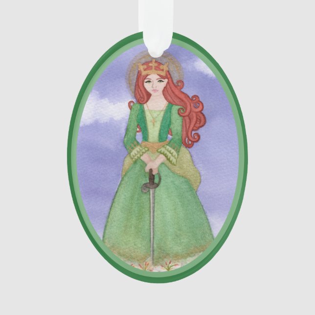 St. Dymphna Anxiety Depression Mental Illness Ornament (Front)