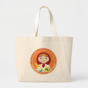 St. Dymphna Large Tote Bag