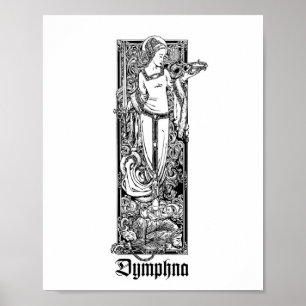 St. Dymphna of Gheel 8" x 10" Print