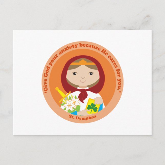 St. Dymphna Postcard (Front)
