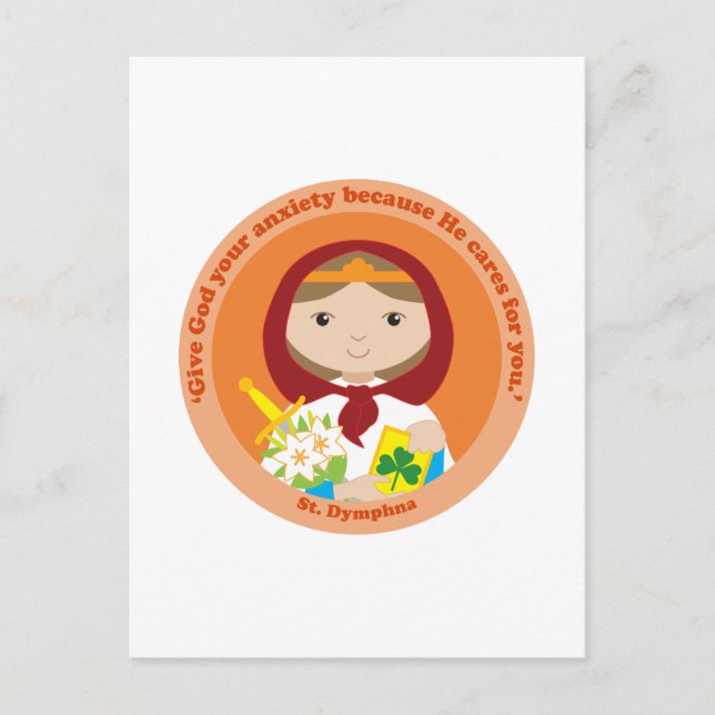 St. Dymphna Postcard (Front)