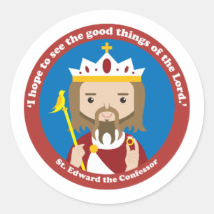 St. Edward the Confessor Classic Round Sticker