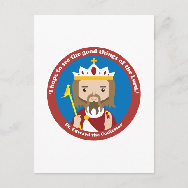 St. Edward the Confessor Postcard (Front)