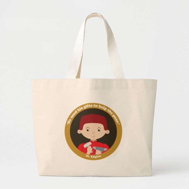 St. Eligius Large Tote Bag (Front)