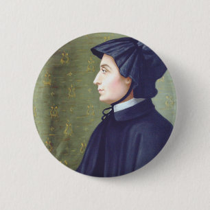St. Elizabeth Ann Seton Patron of Catholic Schools 6 Cm Round Badge