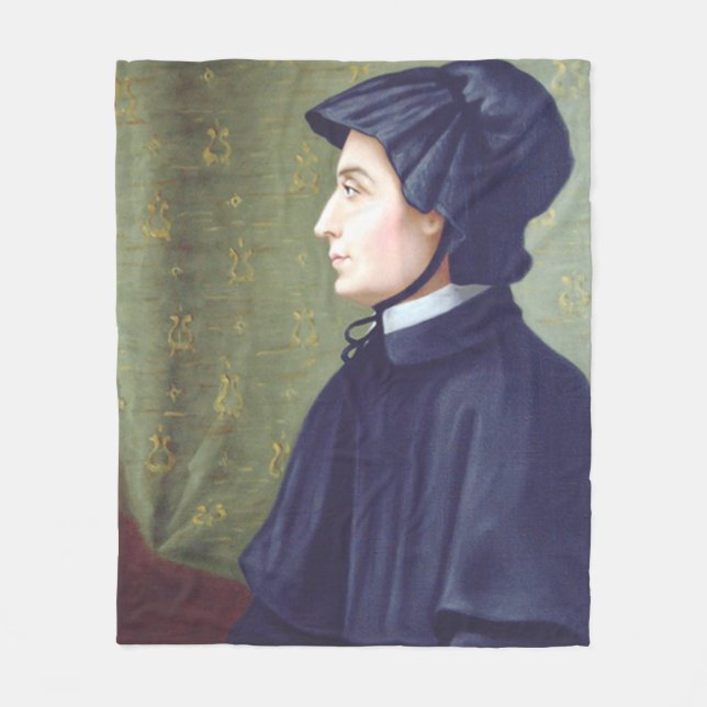 St. Elizabeth Ann Seton Patron of Catholic Schools Fleece Blanket (Front)