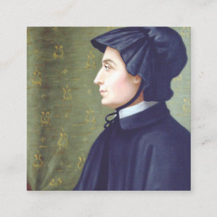 St. Elizabeth Ann Seton Patron of Catholic Schools Square Business Card