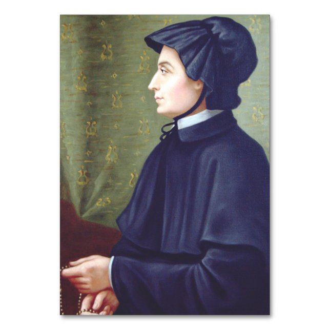 St. Elizabeth Ann Seton Patron of Catholic Schools Table Number (Front)