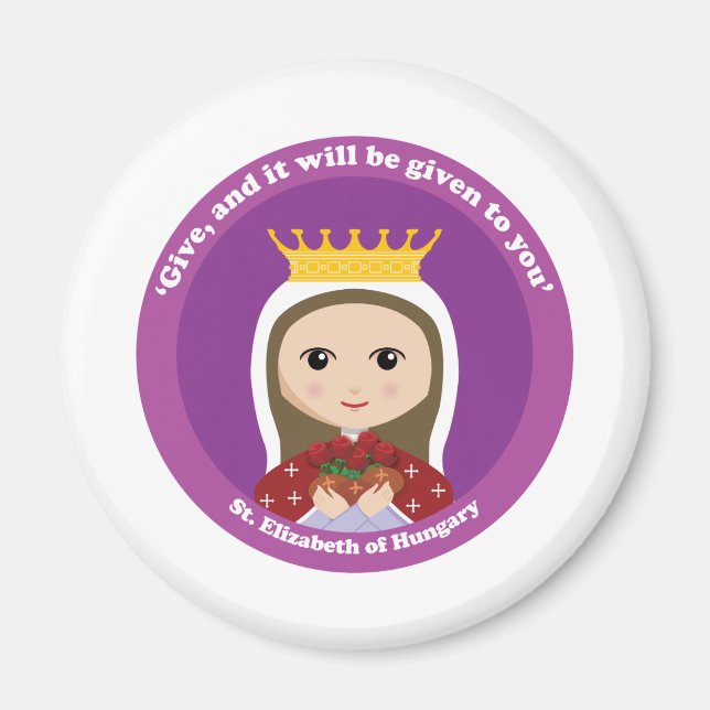 St. Elizabeth of Hungary Magnet (Front)