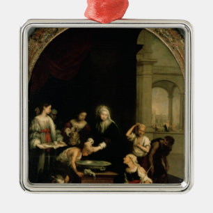 St. Elizabeth of Hungary Metal Tree Decoration