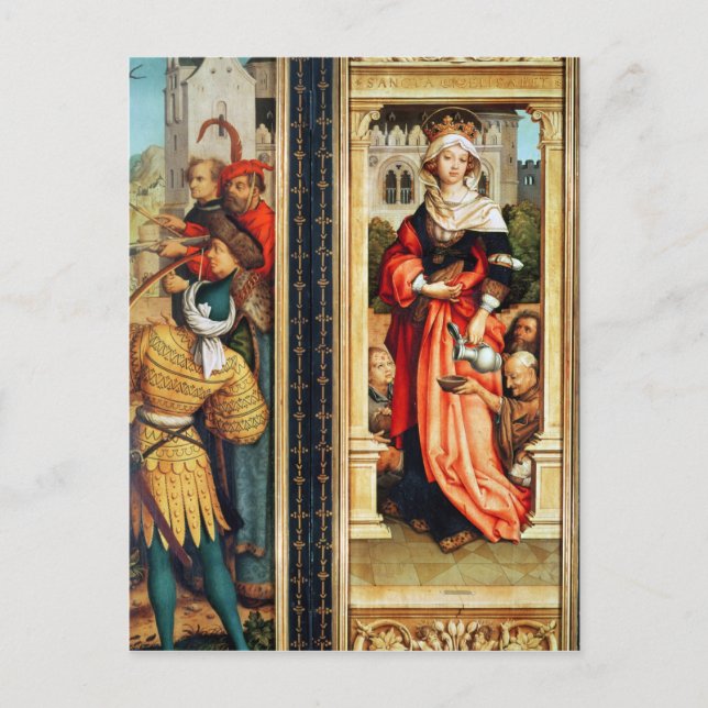 St. Elizabeth of Hungary Postcard (Front)