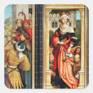 St. Elizabeth of Hungary Square Sticker