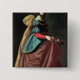 St. Elizabeth of Portugal 1640 15 Cm Square Badge
