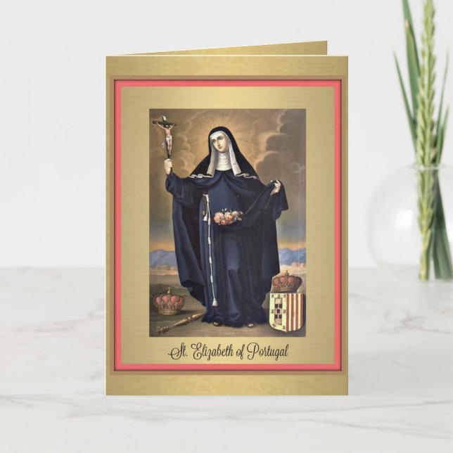 St. Elizabeth of Portugal Greeting Card (Front)