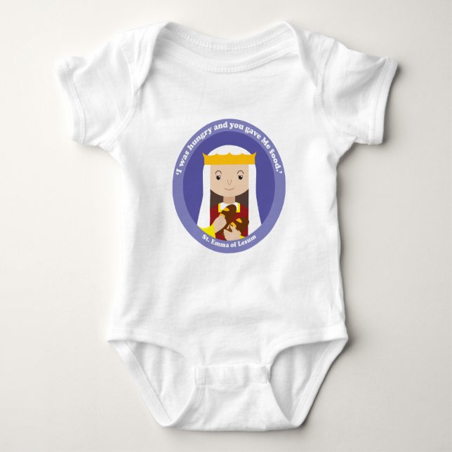 St. Emma of Lesum Baby Bodysuit (Front)