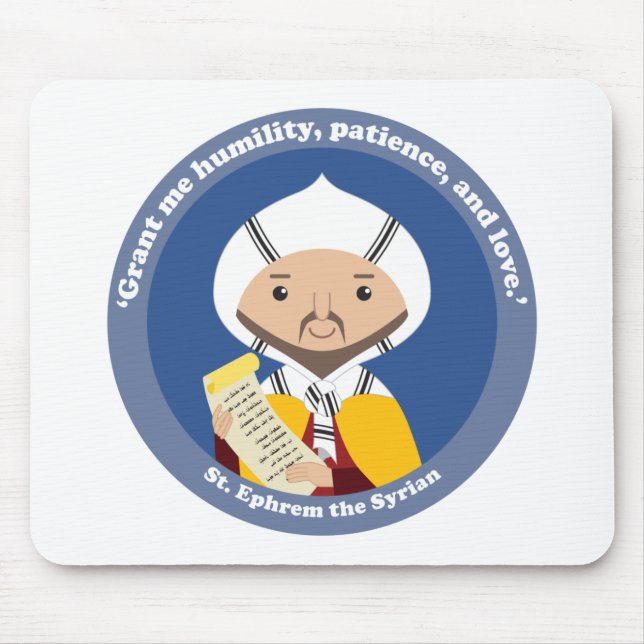 St. Ephrem of Syria Mouse Mat (Front)