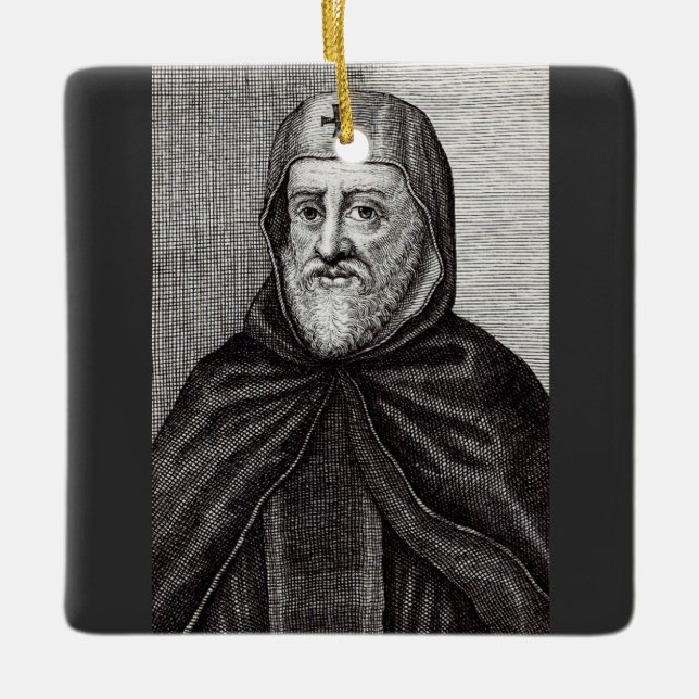 St. Ephrem the Syrian Teacher of Repentance Art Ceramic Ornament (Front)