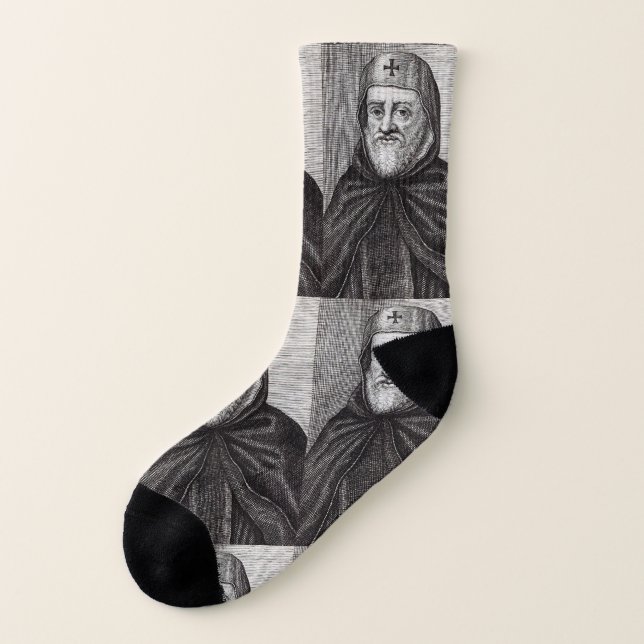 St. Ephrem the Syrian Teacher of Repentance Art Socks (Left Outside)