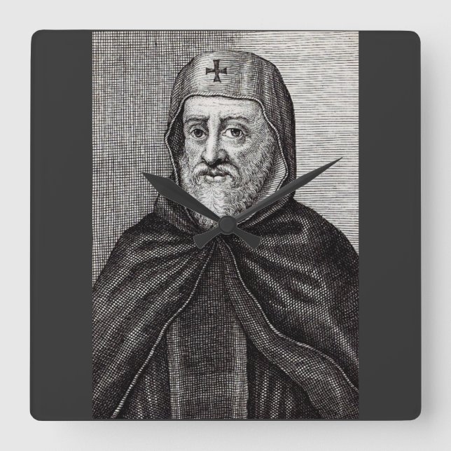St. Ephrem the Syrian Teacher of Repentance Art Square Wall Clock (Front)