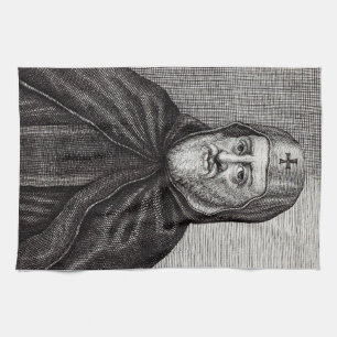 St. Ephrem the Syrian Teacher of Repentance Art Tea Towel