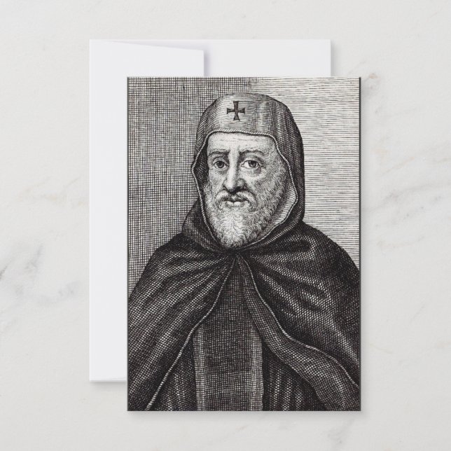 St. Ephrem the Syrian Teacher of Repentance Art Thank You Card (Front)