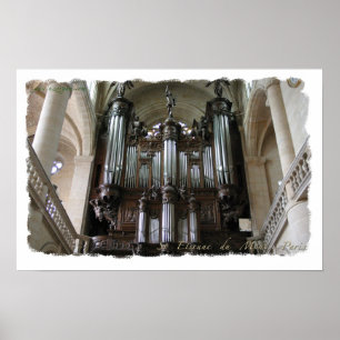 St Etienne du Mont organ poster