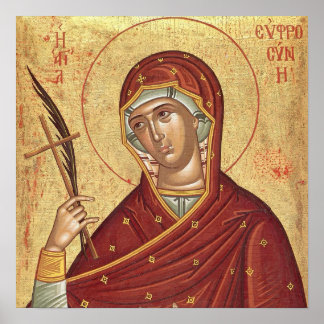 St. Euphrosyne of Alexandria Orthodox Icon Print  