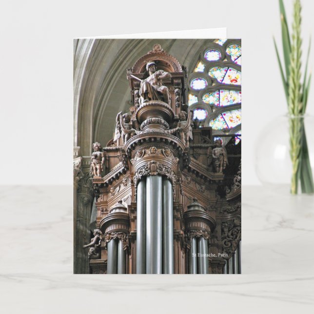 St Eustache organ greeting card (Front)